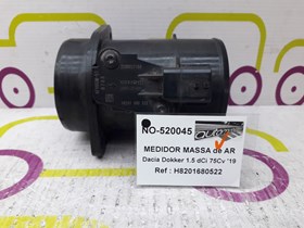 Medidor de Massa de Ar Dacia Dokker 1.5 dCi 75 Cv de 2019 - Ref OEM :  H8201680522